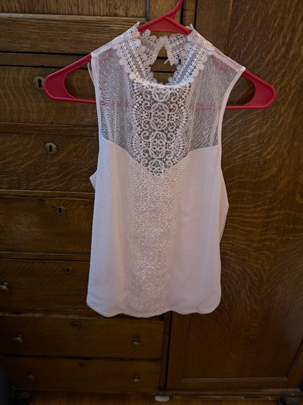 Express Pink Lace Top